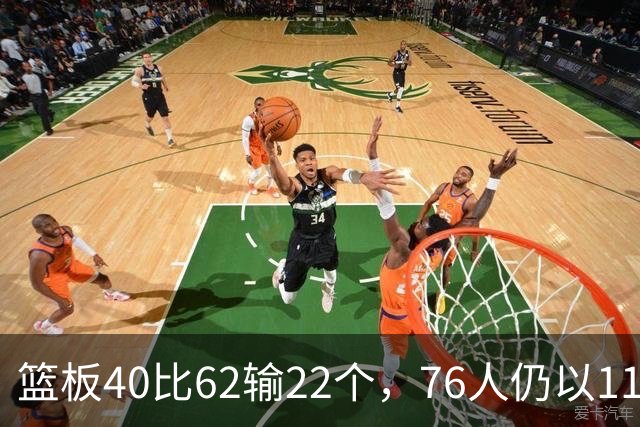 篮板40比62输22个，76人仍以11分优势拿下三连胜